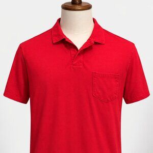 Hanes EcoSmart Men’s Red Polo Shirt – Size Medium – Excellent Condition